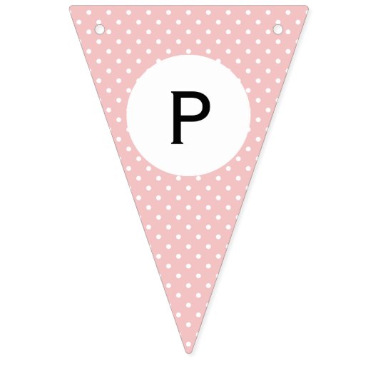 ブルー,ピンクの水玉模様ジェンダーが弓と弓のネクタイを明らかにする バンティングフラッグ (第3の旗)