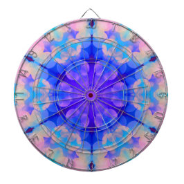 ブルー&ピンクグラデーションパステルバブルアート ダーツボード