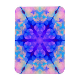 ブルー&ピンクグラデーションパステルバブルアート マグネット