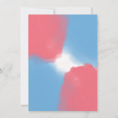 ブルー&ピンクジェンダーリビールベビーシャワー招待状 招待状 (裏面)