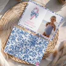 ブルー&ピンクチノワセリートイレクリスマスキャンディーケーン