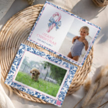 ブルー&ピンクチノワセリートイレクリスマスキャンディーケーン