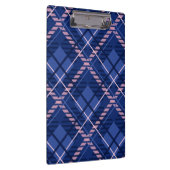 ブルー&ピンクプレイド クリップボード (右)