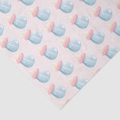 ブルー&ピンクベビーボトルかわいいパターン 薄葉紙 (詳細)