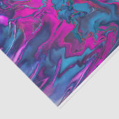 ブルー&ピンク大理石アクリルアブストラクション 薄葉紙 (詳細)