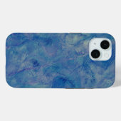 ブルー&ピンク大理石アクリルアブストラクション Case-Mate iPhoneケース (裏面 (横))