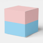 ブルー，ピンク色ブロック性別が弓を明かす，蝶ネクタイ フェイバーボックス (裏面サイド)