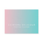 ブルー ピンク ぼかしグラデーション 名刺