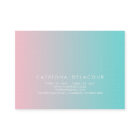 ブルー ピンク ぼかしグラデーション 名刺