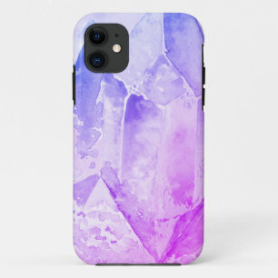 *~* ブルー ピンク アメジスト クリスタル ヒーリング エナジー iPhone 11 ケース