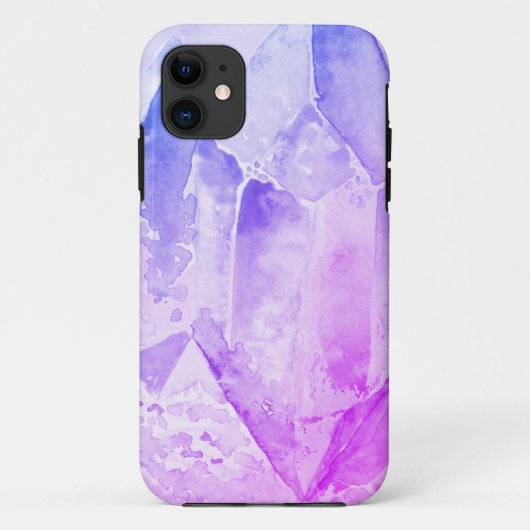 *~* ブルー ピンク アメジスト クリスタル ヒーリング エナジー Case-Mate iPhoneケース (裏面)