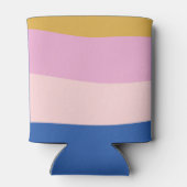 ブルー ピンク イエロー かわいい 遊び心のある オーダーメイド ブライダルシャワー 缶クーラー (裏面)