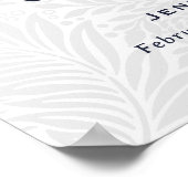 ブルー ピンク フラワー フォト メモリアル 葬儀 看板 ポスター (角)