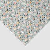 ブルー ピンク ホワイト フラワー バースデー ブライダル シャワー 薄葉紙 (詳細)