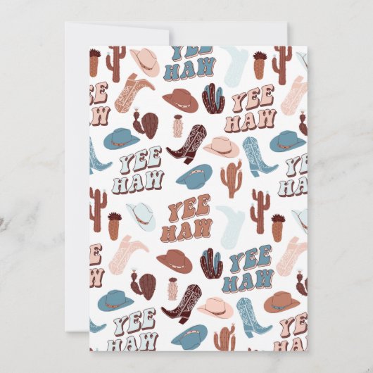 ブルー ファースト ロデオ 招待状 (裏面)