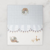 ブルー ファーマーズ マーケット フレッシュ フォールド プレース カード (外部開封)