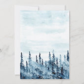 『ブルー・フォレスト・ウォーターカラー』Save The Date 招待状 (裏面)