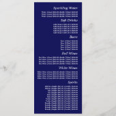 ブルー・フォレスト・レストラン スリムライン メニュー (裏面)