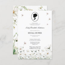 ブルー フラワー ブリジャートン テーマのブライズシャワー