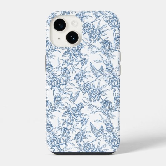 ブルー フランス トワル iPhoneケース (裏面)