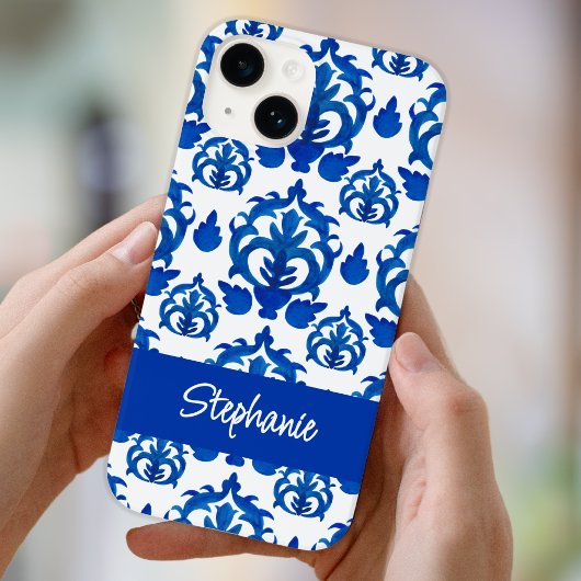 ブルー フレンチ トワル 名前 Case-Mate iPhoneケース