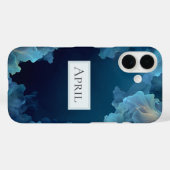 ブルー フローイング アブストラクト Case-Mate iPhoneケース (裏面 (横))