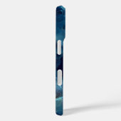 ブルー フローイング アブストラクト Case-Mate iPhoneケース (裏面 / 右)