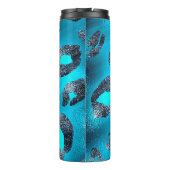 ブルー&ブラックチータヒョウ印刷スポットカスタム タンブラー (裏面)