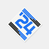 ブルー&ブラックバークラス'24グラードパーティー スタンダードカクテルナプキン (角)
