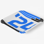 ブルー&ブラックバー24年卒業 ペーパープレート (傾斜あり)