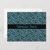 ブルー&ブラックラビリンス ポストカード (正面/裏面)