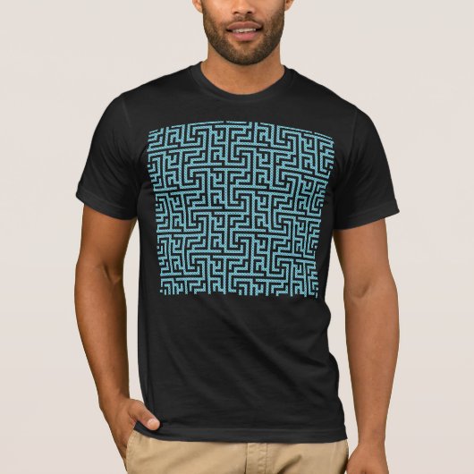 ブルー&ブラックラビリンス Tシャツ (正面)