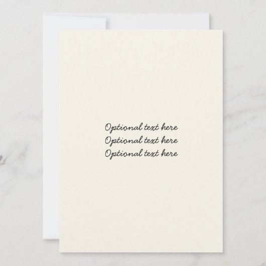 ブルー ブラック ストライプの誕生日招待状 招待状 (裏面)