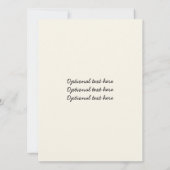 ブルー ブラック ストライプ 誕生日 招待状 (裏面)