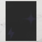 ブルー ブラック モダン 写真サービス 価格リスト チラシ (裏面)