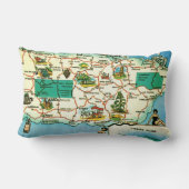 ブルー プエルトリコ グリーティングスロー枕 ランバークッション (裏面)