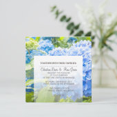 ブルー ヘブン フラワーリング ウェディング インビテーション セット (スタンド正面)