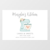 ブルー ベーカリー パティシエ ビジネス 窓用シール ウィンドウサイン (シート)