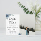 ブルー・ホイッスル・フォト・セーブ・ザ・デート 案内状 (スタンド正面)