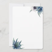 ブルー・ホリソンテ・アネモネ 結婚式招待状 招待状 (裏面)