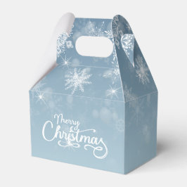 ブルー・ホリデー クリスマスの雪の結晶 フェイバーボックス