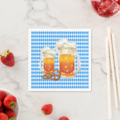 ブルー&ホワイトとビールスティーンズオクトーバーフェスト スタンダードカクテルナプキン (インサイチュ)