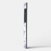 ブルー+ホワイトのフランスの季節の花 Case-Mate iPhoneケース (裏面 / 左)