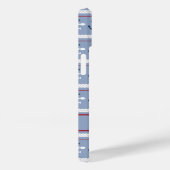 ブルー+ホワイトのマリンアンカー Case-Mate iPhoneケース (裏面 / 右)