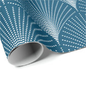 ブルー&ホワイトアートデコのシームレスなパターン2 ラッピングペーパー (ロールコーナー)