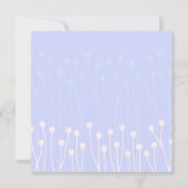 ブルー&ホワイトウィッグデザイン誕生日招待状 招待状 (裏面)