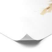 ブルー&ホワイトウォーターカラーライトハウス ポスター (角)