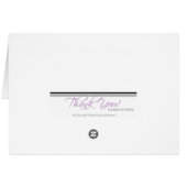 ブルー&ホワイトギンガムキャンバスサンキューカード (裏面横)