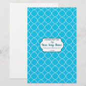 ブルー&ホワイトクローバーソープラップ紙 (正面/裏面)