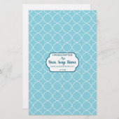 ブルー&ホワイトクローバーソープラップ紙 (正面/裏面)